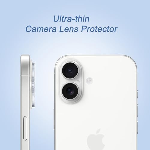 Ailun Screen Protector + Camera Lens Protector for iPhone 17, 3+3Pack