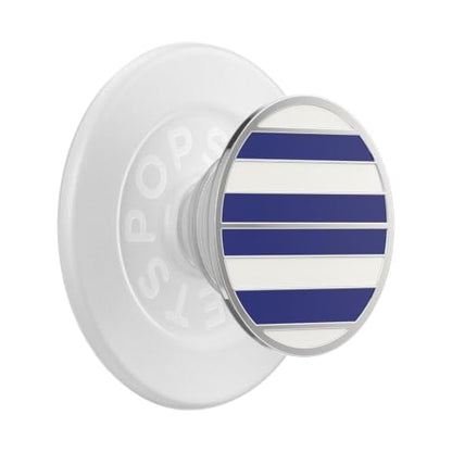 PopSockets Phone Grip for MagSafe, Magnetic Holder- Nautical Stripe - color: Nautical Stripe, style: MagSafe