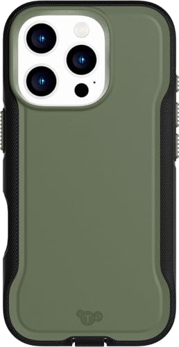 Tech21 EvoPro for iPhone 16 Pro Compatible with MagSafe - Impact Protection Case 21x Military Standard Tested - in Khaki/Black - color: Khaki/Black, size: iPhone 16 Pro