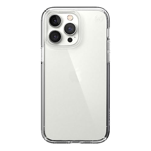 Speck Clear iPhone 14 Pro Max Case - Drop Protection, Scratch Resistant Dual Layer Slim Phone Case for 6.7 Inch iPhones 14 Pro Max - MagSafe Compatible - Anti-Yellowing - Presidio Perfect-Clear/Clear - color: Clear/Clear