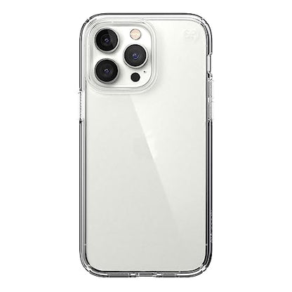 Speck Clear iPhone 14 Pro Max Case - Drop Protection, Scratch Resistant Dual Layer Slim Phone Case for 6.7 Inch iPhones 14 Pro Max - MagSafe Compatible - Anti-Yellowing - Presidio Perfect-Clear/Clear - color: Clear/Clear