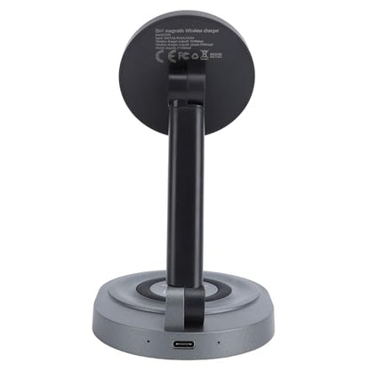 banapoy 2026 3 in 1 Charging Station for 16 15 14 13 12 Series, 360 Degree Rotating Magnetic Fast Charging Wireless Charger Stand Station with Indicator Light