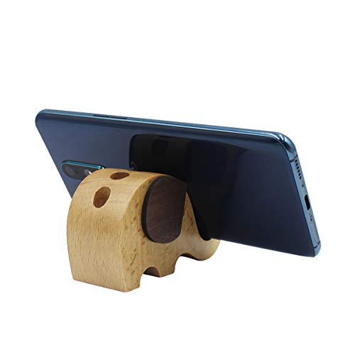 Cute Elephant Cell Phone Holder Stand Animal Smartphone Desk Holder for Mobile Phones Animal Phone Stand Desk Ornament - color: elephant
