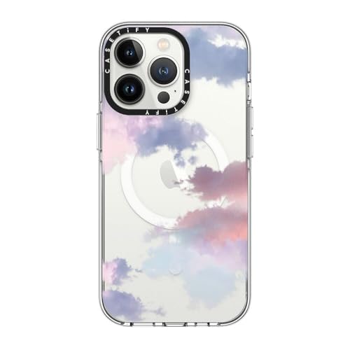 CASETiFY for iPhone 13 Pro Case - Impact Clear Compatible with MagSafe | Not Yellowing | 6.6 ft. 3x Military Grade Drop Protection | Clouds | Clear - color: Clouds, size: Iphone 13 Pro (6.1")