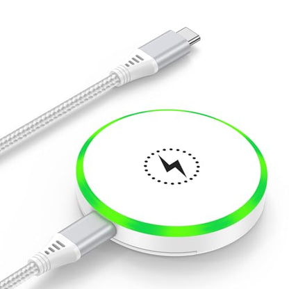 25W Magnetic Wireless Charger Fast Charging Pad MagSafe Charging Station - color: White-2