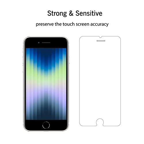 Ailun 2 Pack Screen Protector for iPhone SE 2020/2022 | 0.33mm, 4.7 Inch, Tempered Glass, Case Friendly, iPhone SE 2nd/3rd Generation