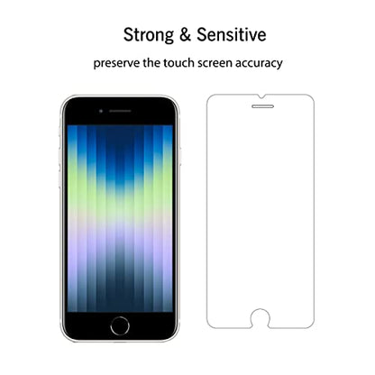 Ailun 2 Pack Screen Protector for iPhone SE 2020/2022 | 0.33mm, 4.7 Inch, Tempered Glass, Case Friendly, iPhone SE 2nd/3rd Generation