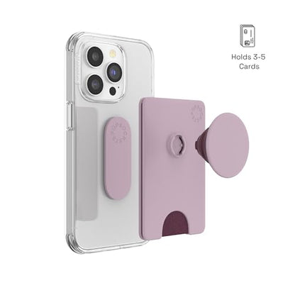 PopSockets Adhesive Phone Wallet with Grip- Blush Pink - color: Blush Pink, style: Adhesive