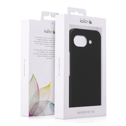 kalibri Aramid Fiber Case Compatible with Google Pixel 10a - Case Super Slim Strong Protective Phone Cover - Black Matte - size: Pixel 10a