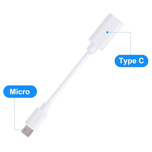 4pcs USB-C to Micro USB Adapter Cable for Eufy Outdoor Camera & Solar Panel