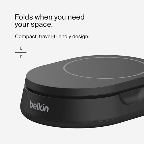 Belkin Qi2 15W Magnetic Wireless Charging Stand, Convertible (2 Pack) - color: Black, style: 2-Pack No Power Supply