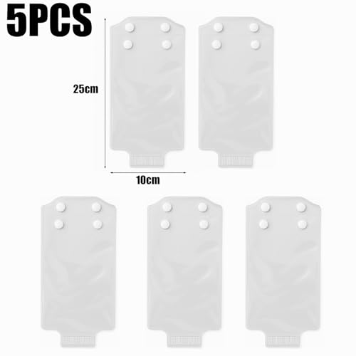 5pcs Universal Transparent Mobile Phone Waterproof Bag Touch Screen Outdoor Riding Rainproof Mobile Phone Protection Case - color: Transparent-B