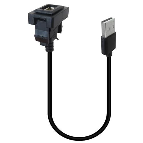 Male to Female USB Power Socket Adapter, USB Port Car Charger Suitable for Toyota Coaster 2012–2019
