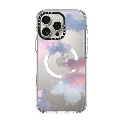 CASETiFY for iPhone 16 Pro Max Case - Impact Clear Compatible with MagSafe | Not Yellowing | 6.6 ft. 3x Military Grade Drop Protection | Clouds | Clear - color: Clouds, size: Iphone 16 Pro Max (6.9")