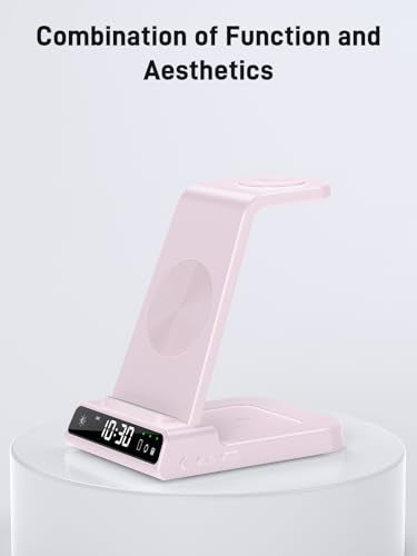 Wireless Charger for Samsung, Android Charger for Samsung Galaxy S25 Ultra - color: Pink