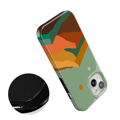 Casely iPhone 15 Plus Case | Endless Peaks | Colorblock Mountain | Compatible with MagSafe | Classic Ultra Slim Design - color: Endless Peaks | Colorblock Mountain