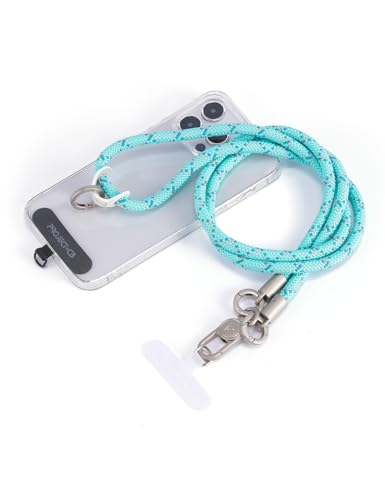 Phone Lanyard×1,Phone Tether Tab×2, Crossbody Cell Phone Lanyard,Rope Lanyard,Universal Adjustable Phone Strap(Verdant-S) - color: Verdant-s