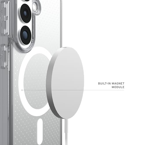 URBAN ARMOR GEAR UAG for Samsung Galaxy S26 Case 6.3" Dot - Magnetic Charging Compatible Transparent Transparent Rugged Military Drop Tested Protective Cover, True Clear Ice/Ash - color: Dot - True Clear Ice/Ash