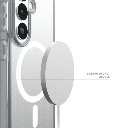 URBAN ARMOR GEAR UAG for Samsung Galaxy S26 Case 6.3" Dot - Magnetic Charging Compatible Transparent Transparent Rugged Military Drop Tested Protective Cover, True Clear Ice/Ash - color: Dot - True Clear Ice/Ash