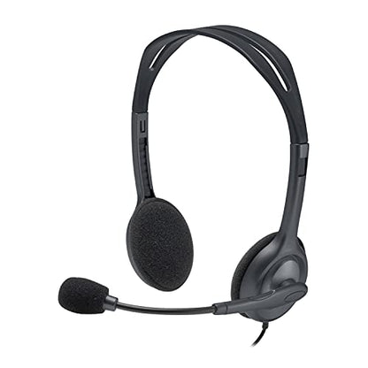 Logitech H111 Stereo Headset with 3.5 mm Audio Jack - Black
