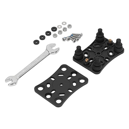 Motorcycle Mobile Phone Holder with Vibration Dampening for ATV UTV Off Road Riding, 1PCS, Made of Nylon, Silicone & Stainless Steel, Black