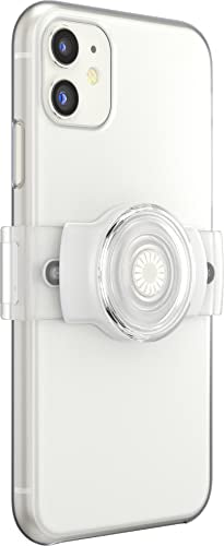 PopSockets Phone Grip & Slide Stretch- White and Clear - color: White and Clear