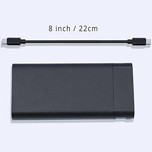 USB C to USB C Cable Short, 8 inch(20cm), 3 Packs, 60W Fast Charging - color: black, size: 6 inch