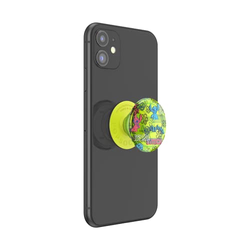 PopSockets Adhesive Phone Grip, Holder- Neon Stitch - color: Neon Stitch, style: Adhesive