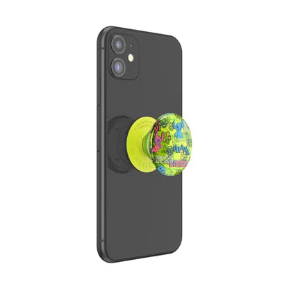 PopSockets Adhesive Phone Grip, Holder- Neon Stitch - color: Neon Stitch, style: Adhesive