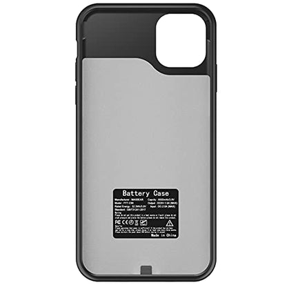 Battery Case for iPhone 13 Pro Max, Upgraded Real 10000mAh Slim Portable Protective Charging Case Compatible with iPhone 13 Pro Max (6.7 inch) Rechargeable Extended Battery Pack Charger Case (Black)