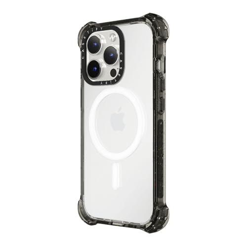 CASETiFY for iPhone 15 Pro Case - Bounce Compatible with MagSafe | Shockproof | 21.3 ft. 6x Military Grade Drop Protection | Black - color: Clear Black, size: Iphone 15 Pro (6.1")