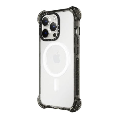 CASETiFY for iPhone 15 Pro Case - Bounce Compatible with MagSafe | Shockproof | 21.3 ft. 6x Military Grade Drop Protection | Black - color: Clear Black, size: Iphone 15 Pro (6.1")