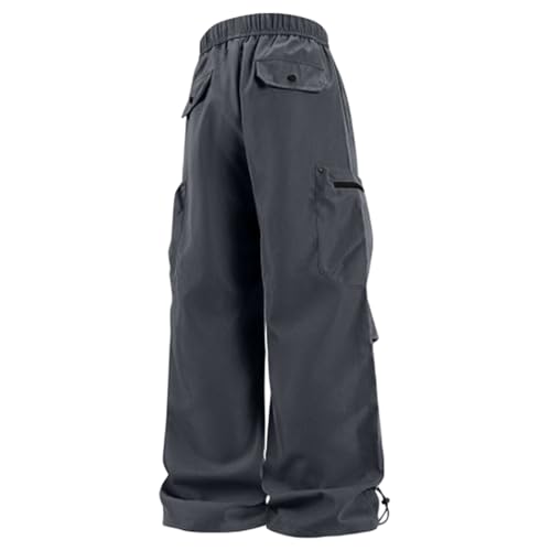 Men Cargo Pants Cotton Twill Stretch Tactical Quick Dry Multi Pockets Hiking Travel Job Site Tactical Pants for Men - color: B Dark Gray, size: X-Large