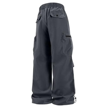 Men Cargo Pants Cotton Twill Stretch Tactical Quick Dry Multi Pockets Hiking Travel Job Site Tactical Pants for Men - color: B Dark Gray, size: Medium