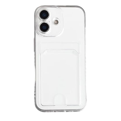 Lunivop Compatible with iPhone 17 Case Clear Wallet Card Holder TPU Slim Soft Shockproof Anti-Yellowing Anti-Scratch Transparent Phone Case (for 17 6.3 '' Clear) - size: for iPhone 17