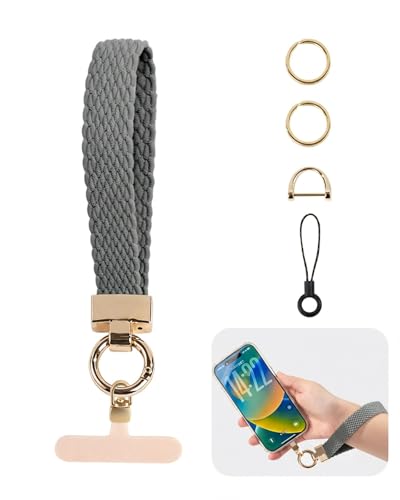 Cell Phone Wrist Strap for Women, Versatile Cell Phone Wristlet Strap - color: Grey