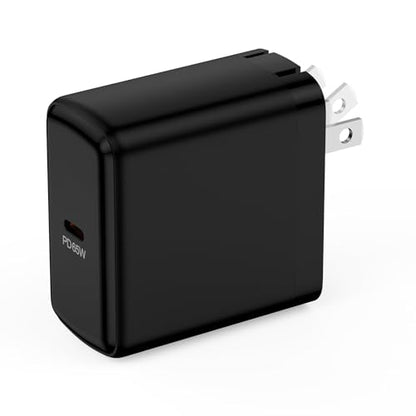 65W Foldable Super Fast Samsung Charger USB C Power Adapter Fast Charging - color: Black