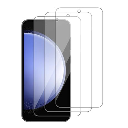 3 Pack for Samsung (Galaxy S23 FE) [FE Model Only] Tempered Glass Screen Protector, Scratch-Proof, Bubble-Free,HD Transparent, 9H Hardness,Bubble Free,Case Friendly - size: Galaxy S23 FE