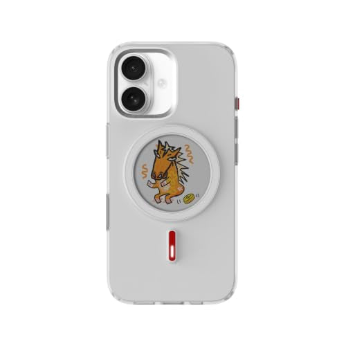 Instant Custom Case for iPhone 16 (White) | Battery-Free E Ink Phone Case, Personalize Your Case with Photos & AI Creations, MagSafe Compatible - color: White, size: iPhone 16
