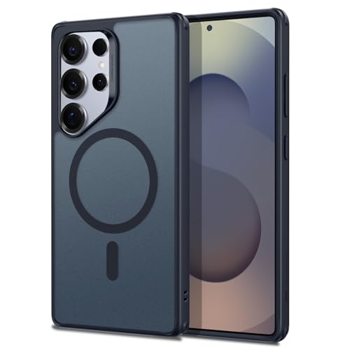 ESR for Samsung Galaxy S25 Ultra Phone Case, Compatible with MagSafe, Magnetic Case for S25 Ultra, Military-Grade Protection, Yellowing Resistant, Classic Series, Frosted Blue - color: Frosted Navy Blue, size: S25 Ultra(6.9 inch)