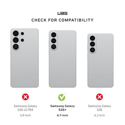 URBAN ARMOR GEAR UAG for Samsung Galaxy S26 Plus Case 6.7" Scout Clear - Magnetic Charging Compatible Transparent Rugged Military Drop Tested Protective Cover, Ice/White | Perfect fit | 3m drop resistance | Magnetic module | Raised edges | All ports acces