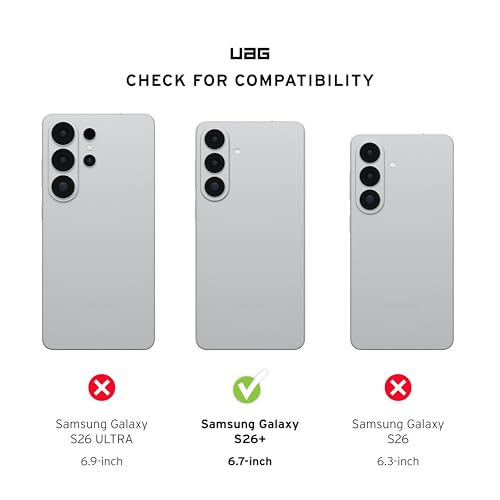 URBAN ARMOR GEAR UAG for Samsung Galaxy S26 Plus Case 6.7" Trooper - Magnetic Charging Compatible Full Body with Port Protection Rugged Military Drop Tested Protective Cover, Clear/Ash - color: Trooper - Clear/Ash