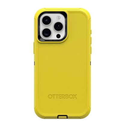 OtterBox iPhone 15 Pro Max (Only) - Defender Series Case - Night Reverse (Yellow & Black) - Screenless - Rugged & Durable - with Port Protection - Holster Clip Includes - Non-Retail Packaging - color: Night Reverse (Yellow & Black)