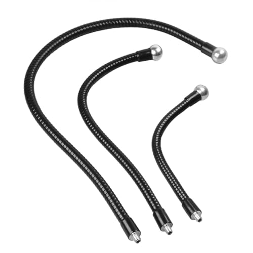 Adjustable Goosenecks Phone Holder Mount with Metal Clip Base 17.4mm Ball Head Flexible Mount for Smartphones Tablets Bedside Adjustable Phone Stand with Clamp
