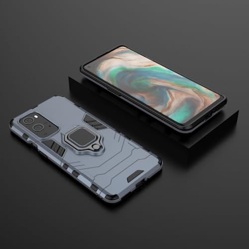 Max Power Digital Magnet Case for OnePlus 9 Pro Shockproof Hard Phone Cover with Grip, Metal Ring Kickstand Bumper Shell [Compatible with Magnetic Car Mount] (Navy) - color: Navy, size: OnePlus 9 Pro
