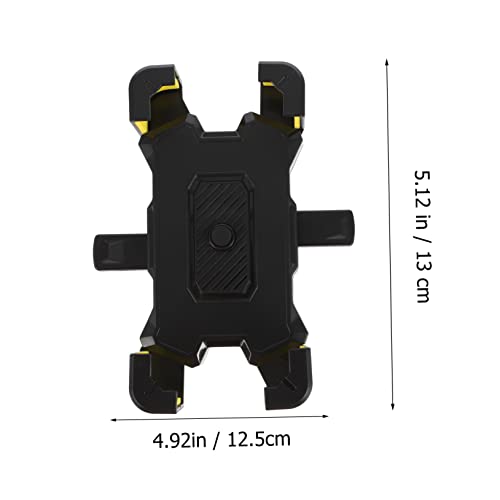PRETYZOOM Adjustable Motorcycle Cellphone Mount with Shockproof Vibration Dampener Bike Phone Holder for Handlebars Skid Protection Compatible with Motorbikes and Electric Scooters
