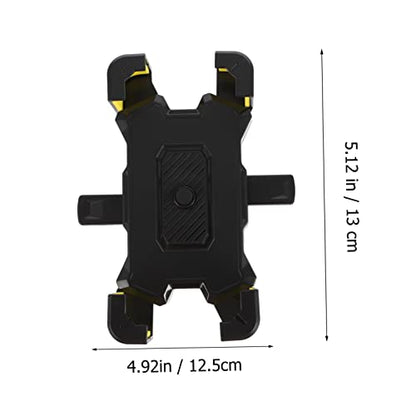 PRETYZOOM Adjustable Motorcycle Cellphone Mount with Shockproof Vibration Dampener Bike Phone Holder for Handlebars Skid Protection Compatible with Motorbikes and Electric Scooters
