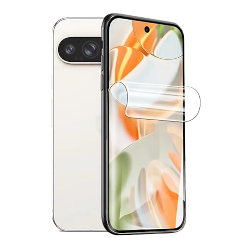 [2 Pack] Hydrogel Flexible Screen Protector for Google Pixel 9 Pro, Upgraded Non-breakable HD Clarity Soft TPU Protective Film [Anti-Scratch] [Bubble Free] (Not Glass)