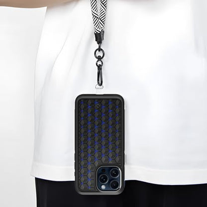 14 Pieces Clear Phone Tether Tab Universal Phone Lanyard Patch Without Adhesive for Most Smartphones Phone Cases - color: Square Shape