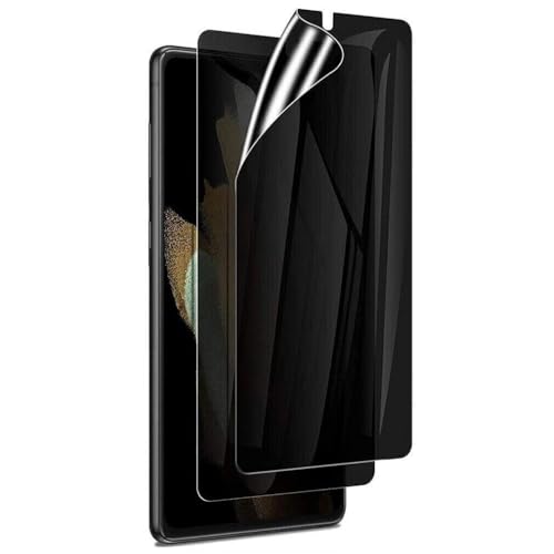 2 Pack Privacy Screen Protector TPU Film Fingerprint Works Compatible with Samsung Galaxy A35 5G, Anti-Spy Anti-Peep 3D Edge Case Friendly